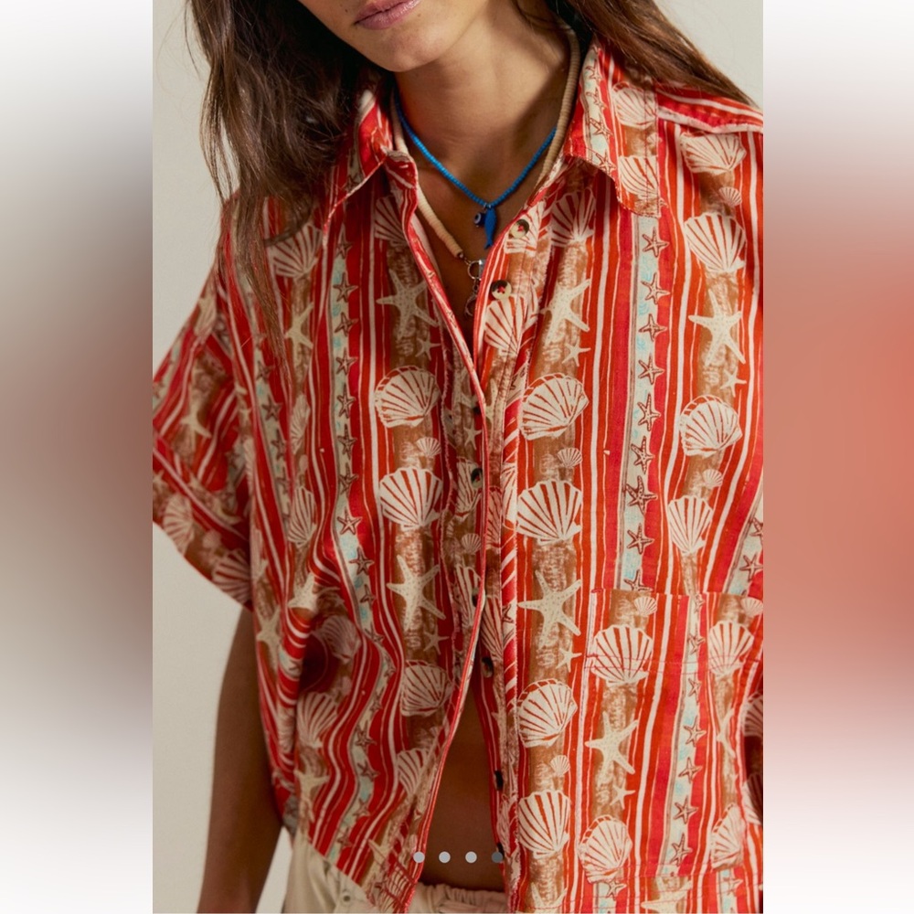 Free People Just Dreaming Printed Top - Picture 3 of 5